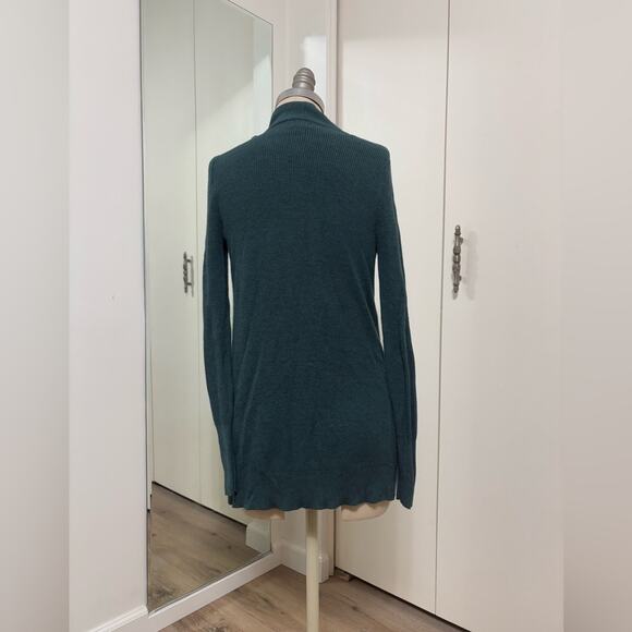 a new day Women's Green Open Front Lightweight Casual Cardigan Small - Picture 3 of 5